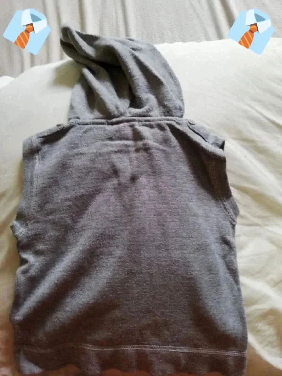 Kitchoun Chaleco Sin Mangas con Capucha 18 Meses Buen estado Bebé – photo 2